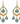 Teal Quartz Gold Filled Earrings