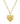 Love Heart Charm Necklace with Horseshoe and Star Charm