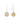 Classic Small Drop Disc Earrings-Gold/Silver