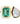 14kt gold emerald and white sapphire duo bezel bracelet