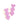Matte Pink Heart Earrings